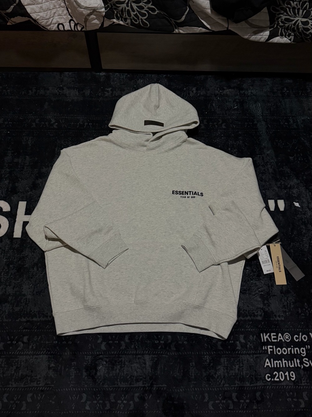 Fear of God Essentials Men’s Light Gray Hoodie